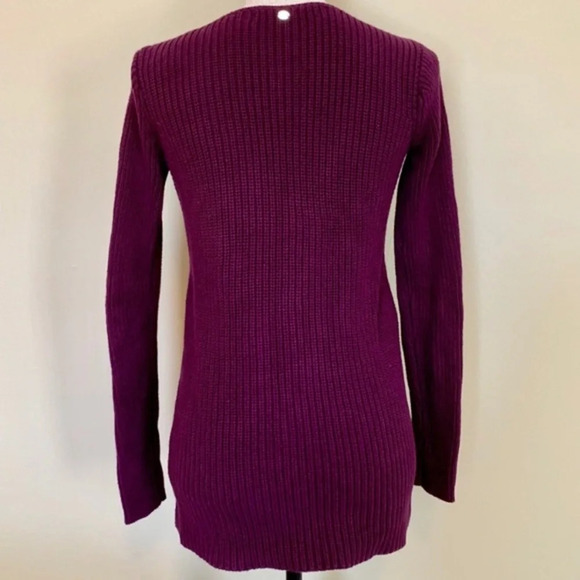 Guess Long Sleeve Double-Zip Sweater, PURPLE - Picture 5 of 8